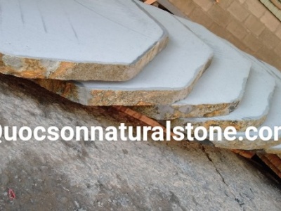 Đá basalt mặt bàn sân vườn